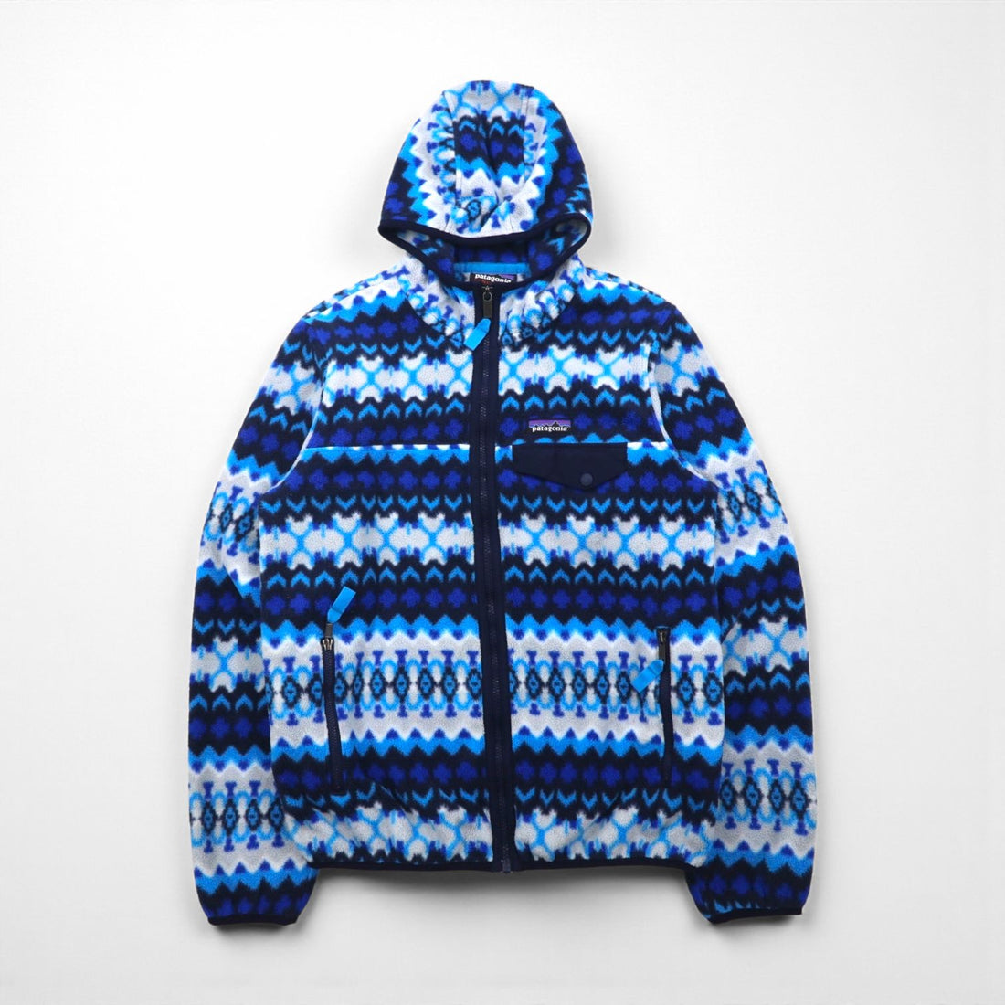 Patagonia Synchilla Fleece Parka, Medium, Blue, Nordic Pattern, 25270