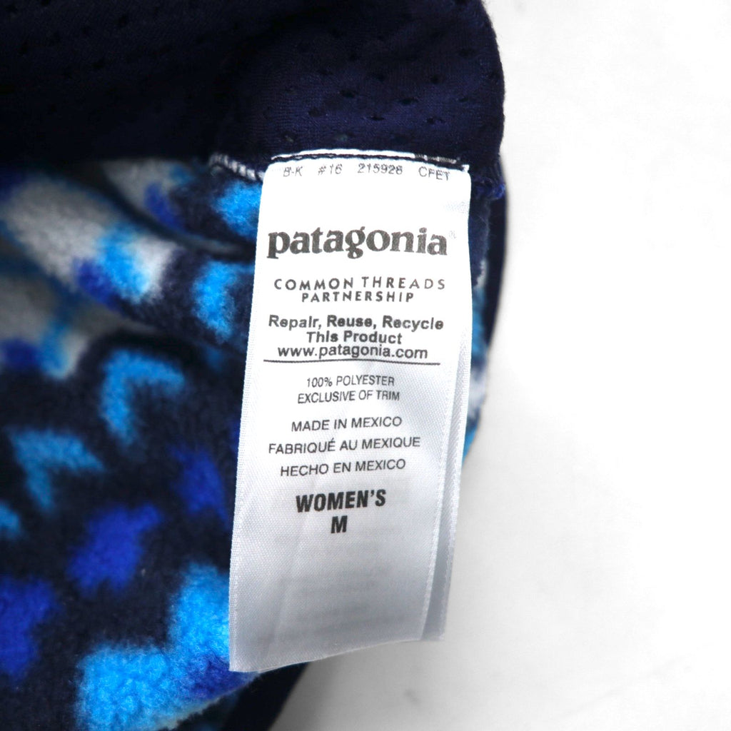 Patagonia Synchilla Fleece Parka, Medium, Blue, Nordic Pattern, 25270