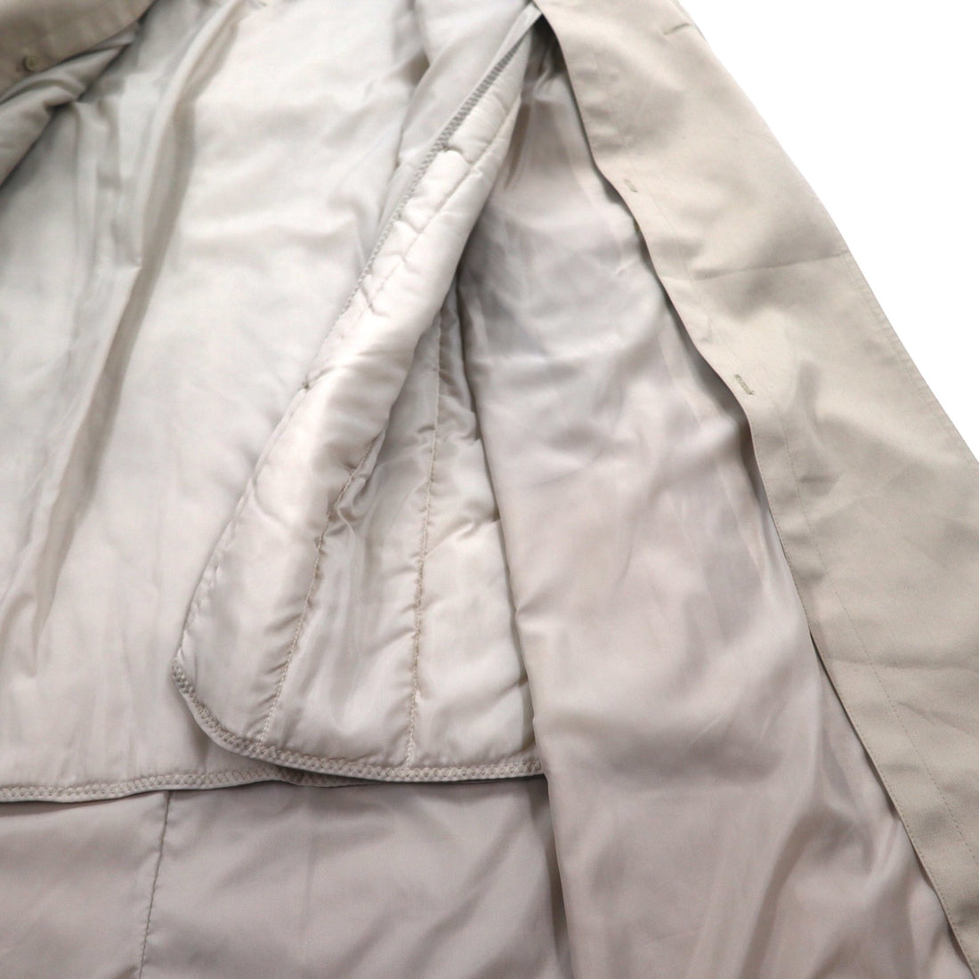 John Weitz ポーランド製 90年代 ダブルブレスト トレンチコート L ベージュ ベルト付き ライナー着脱式