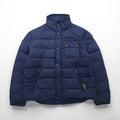 Polo Ralph Lauren ダウンジャケット XL ネイビー チンストラップ 胸ポケット スタンドカラー