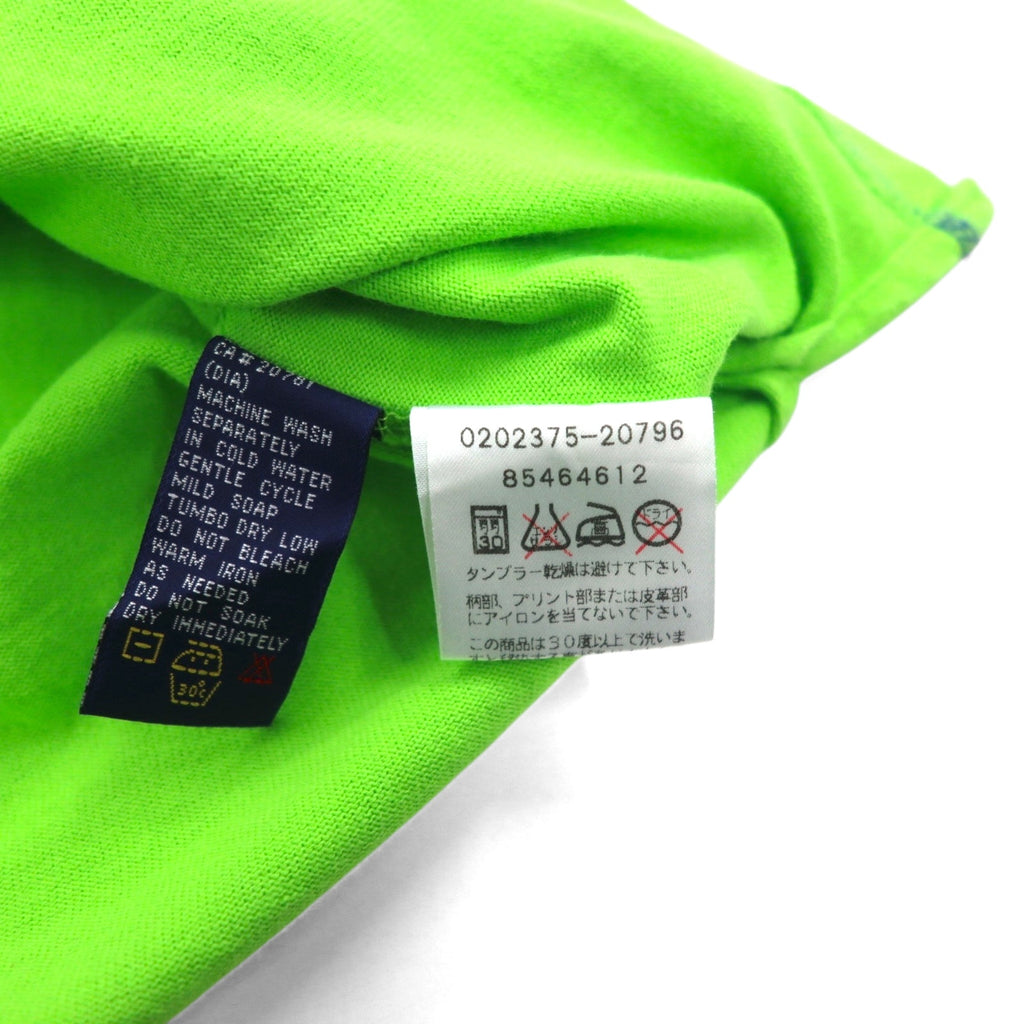 TOMMY HILFIGER 00s Half-Zip Polo Shirt, Medium, Green, Navy, Cotton