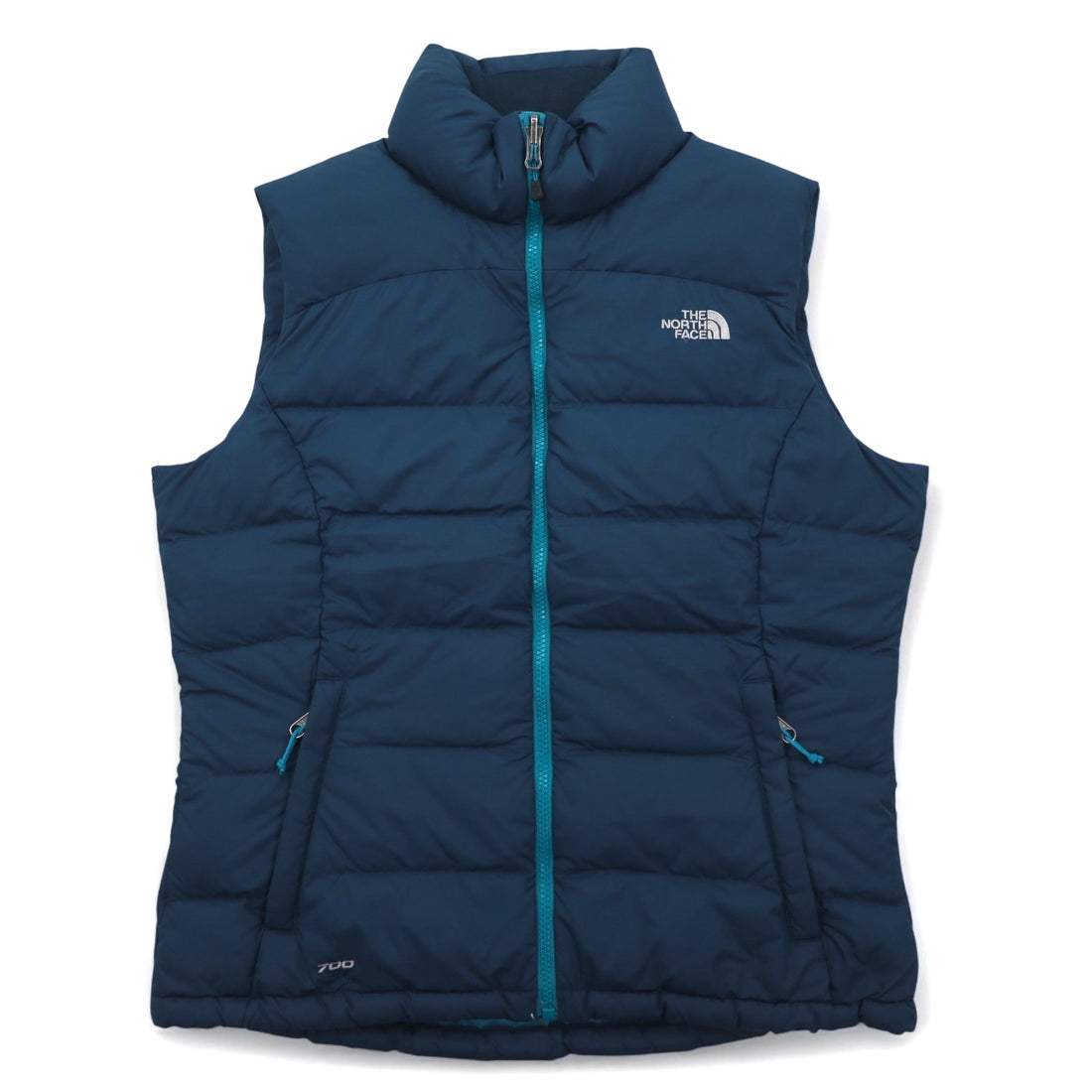 THE NORTH FACE 700 Fill Nuptse Down Puffer Vest Down Vest M Navy US Standard AUDP