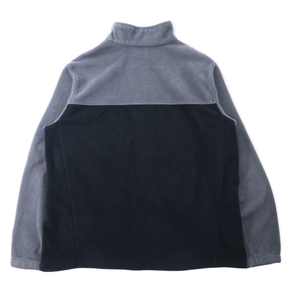 Columbia Bicolor Full Zip Fleece Jacket 2X Gray Black Polyester XS1247