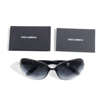 DOLCE &amp; GABBANA Sunglasses Fox Black Plastic D&amp;G Logo DG 2126PD 1195/87 60□15