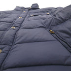 Polo Ralph Lauren ダウンジャケット XL ネイビー チンストラップ 胸ポケット スタンドカラー