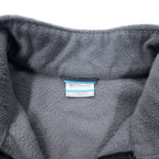 Columbia Bicolor Full Zip Fleece Jacket 2X Gray Black Polyester XS1247