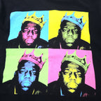 The Notorious B.I.G. ビギー スモールズ ヒップホップ ラップ Tシャツ M ブラック コットン ポップアート