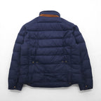 Polo Ralph Lauren ダウンジャケット XL ネイビー チンストラップ 胸ポケット スタンドカラー