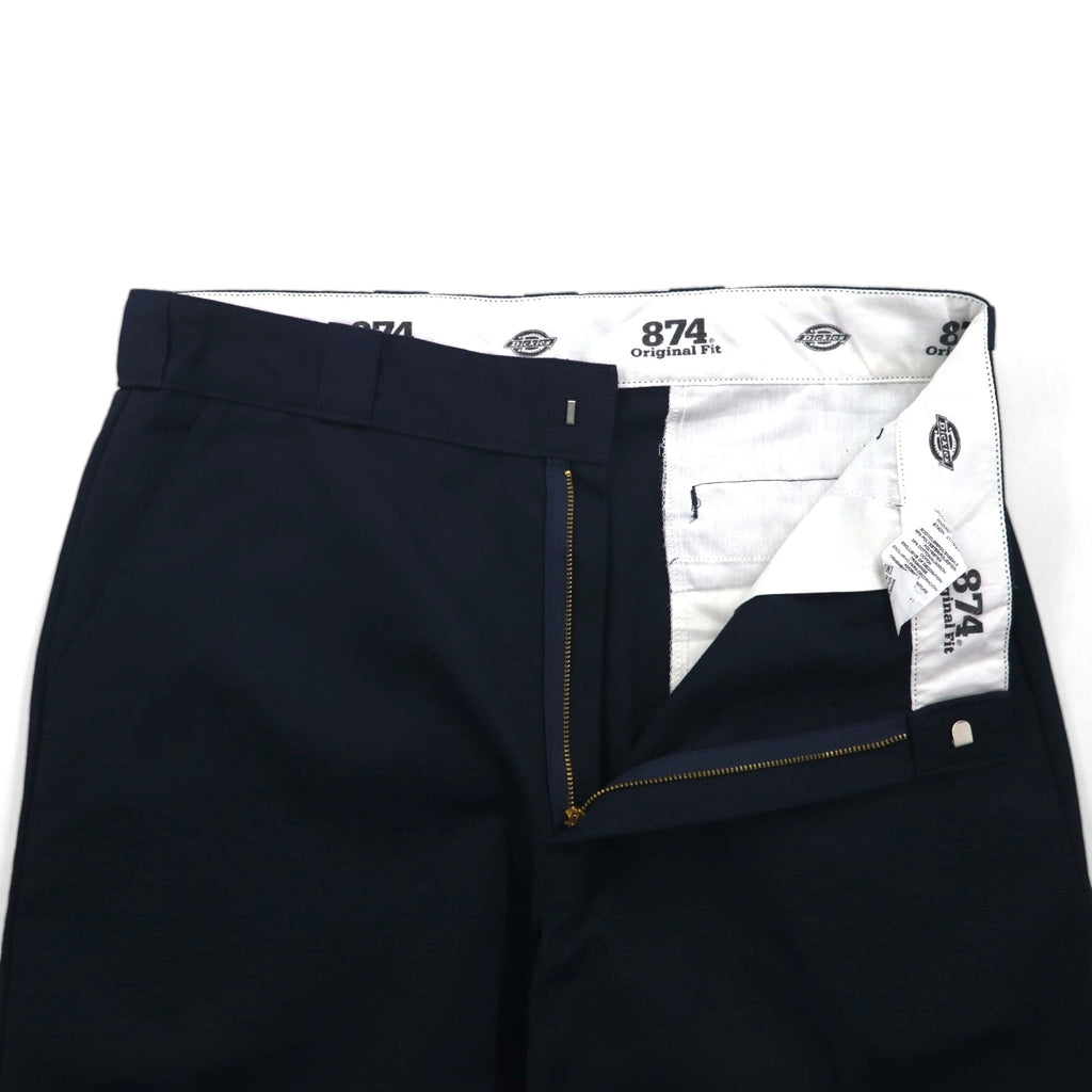 Dickies 874 Original Fit Work Chino Pants, Size L, Navy, Polyester and Cotton