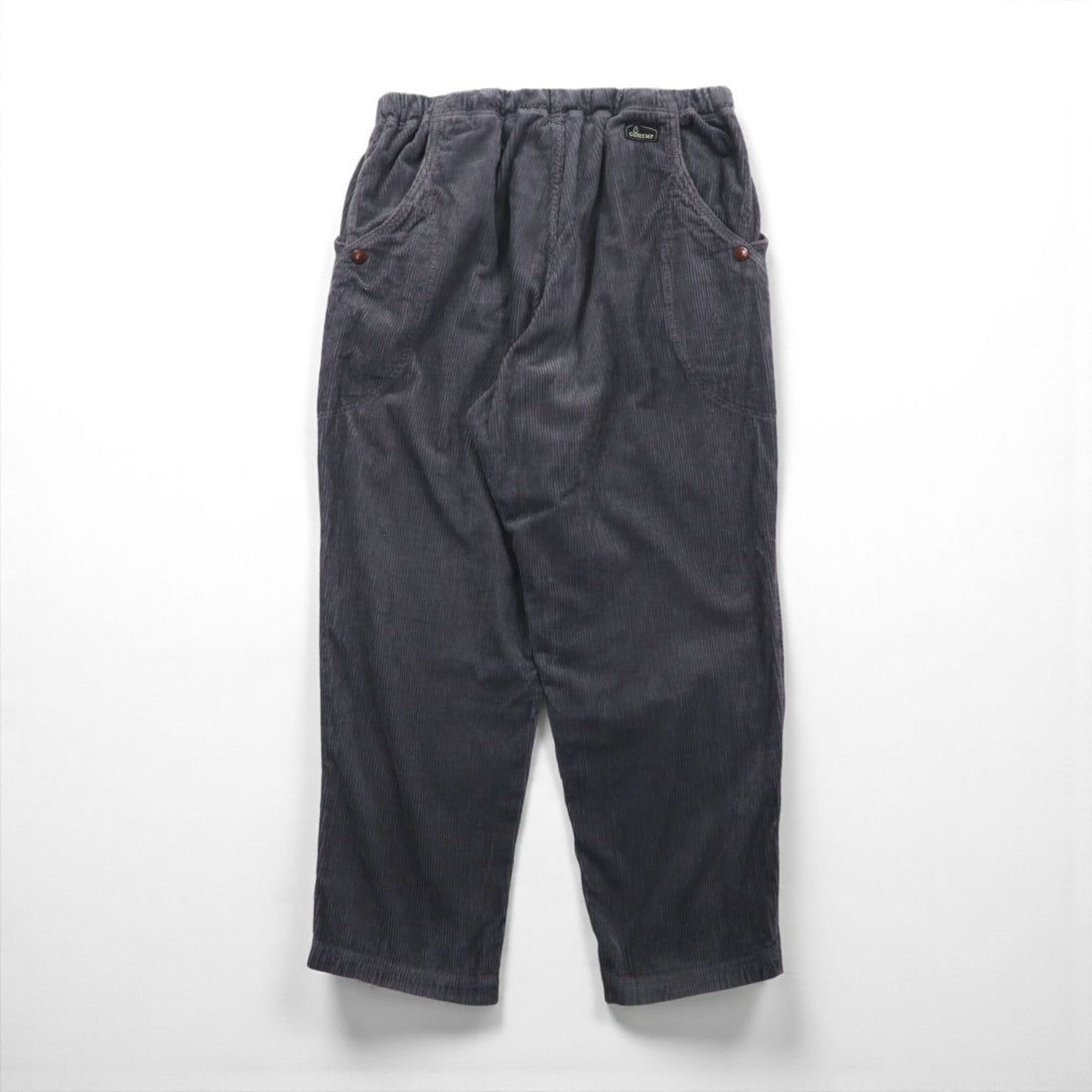GOHEMP Corduroy Easy Pants, High Explorer Pants, Outdoor Climbing Pants, Size L, Gray, Tapered, Loose Fit