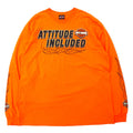 日本然リトテ-古着オンライン-HARLEY DAVIDSON ファイヤーパターン ロングスリーブ Tシャツ ロンT XL オレンジ コットン ATTITUDE INCLUDED ビッグサイズ-HARLEY DAVIDSON Fire Pattern Long Sleeve T-Shirt Long T-XL Orange Cotton ATTITUDE INCLUDED Big Size