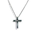 GUCCI Made in Italy Cutout G Cross Necklace Pendant Silver SV925