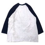 Made in USA 90s LOGO ATHLETIC MLB Raglan Sleeve T-Shirt XL Gray Navy Cotton Mariners Big Size