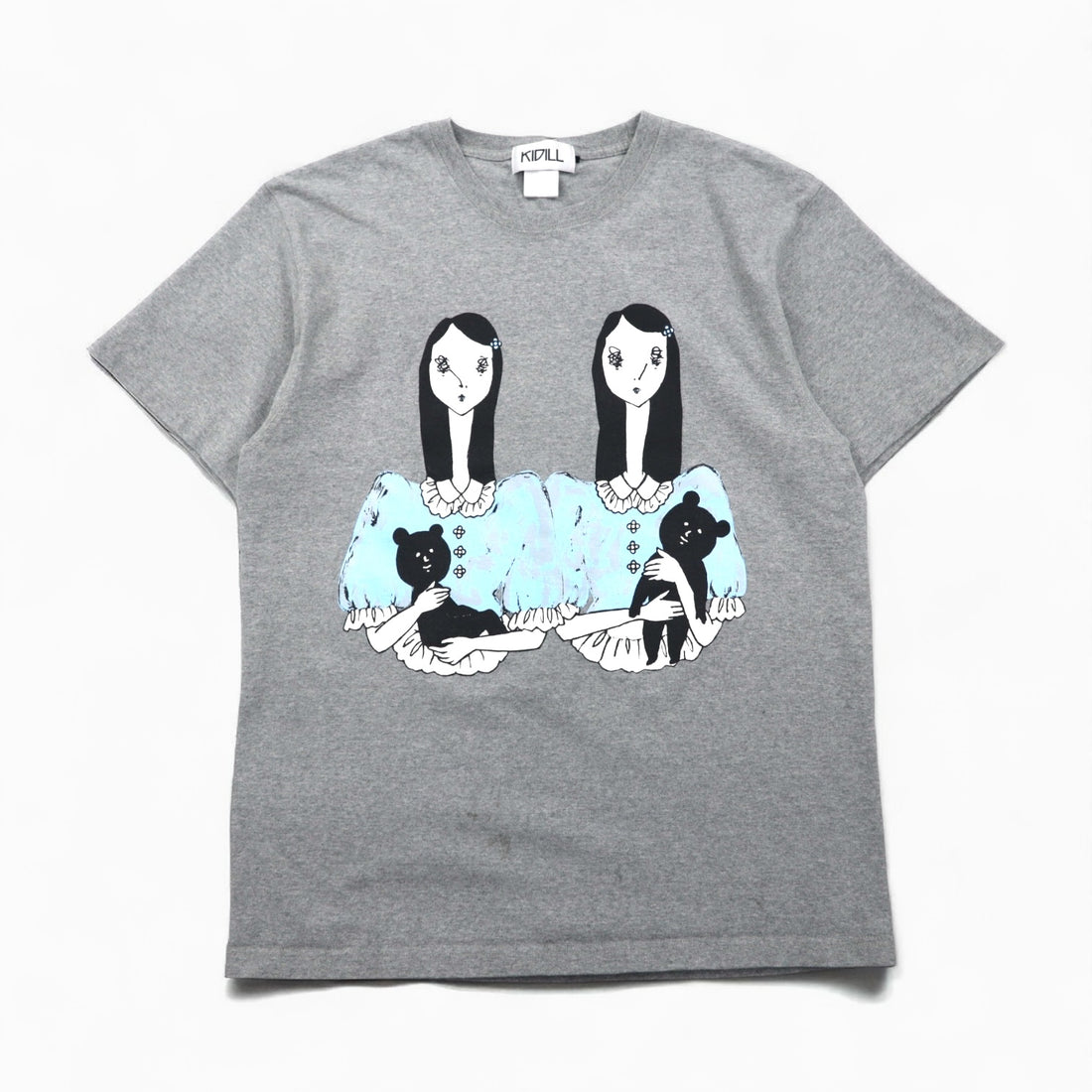KIDILL × maya Shibasaki プリント Tシャツ FREE グレー コットン 2023SS