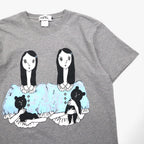 KIDILL × maya Shibasaki プリント Tシャツ FREE グレー コットン 2023SS