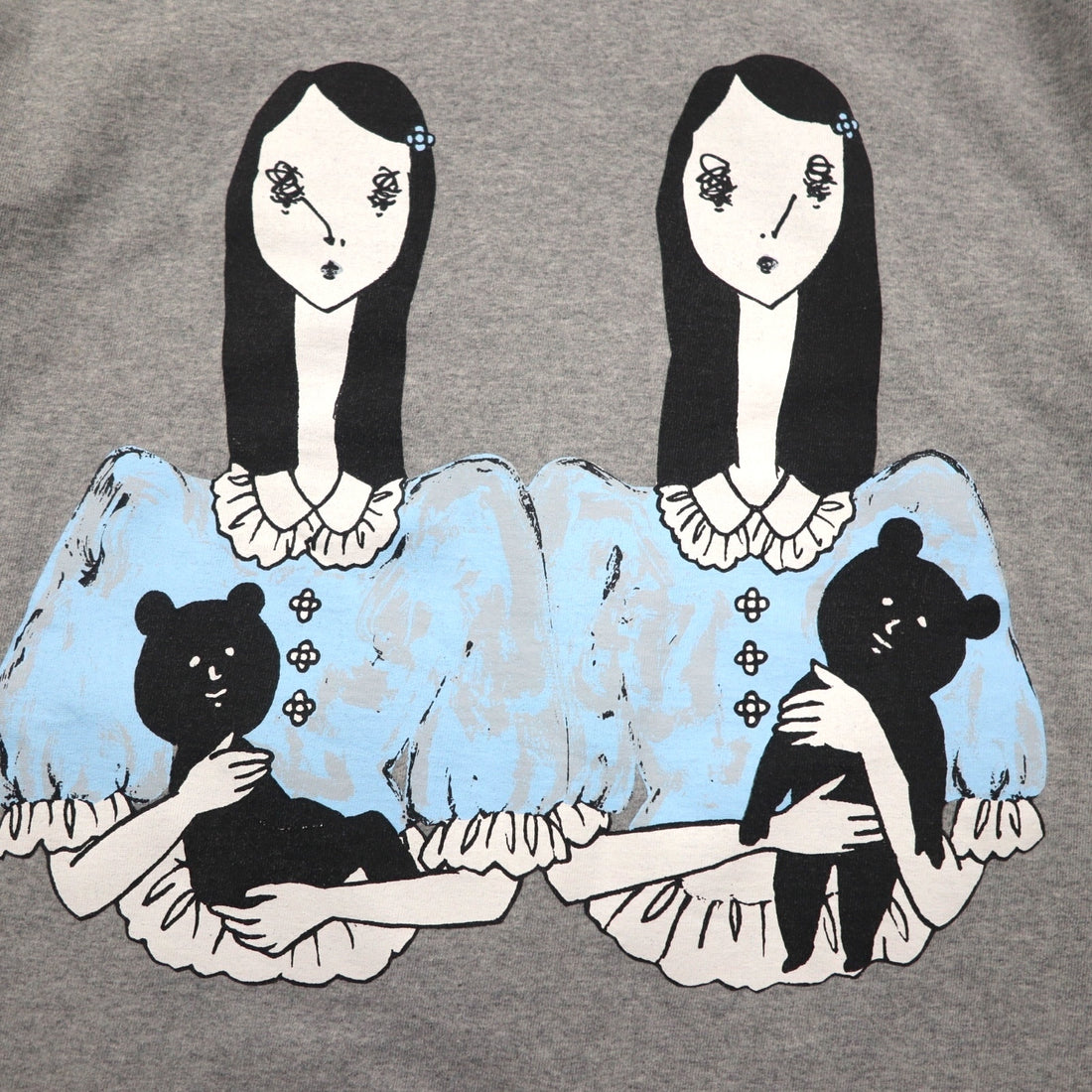 KIDILL × maya Shibasaki プリント Tシャツ FREE グレー コットン 2023SS