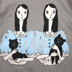 KIDILL × maya Shibasaki プリント Tシャツ FREE グレー コットン 2023SS