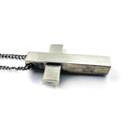 GUCCI Made in Italy Fancy Cross Necklace Choker Pendant Silver SV925 Cross