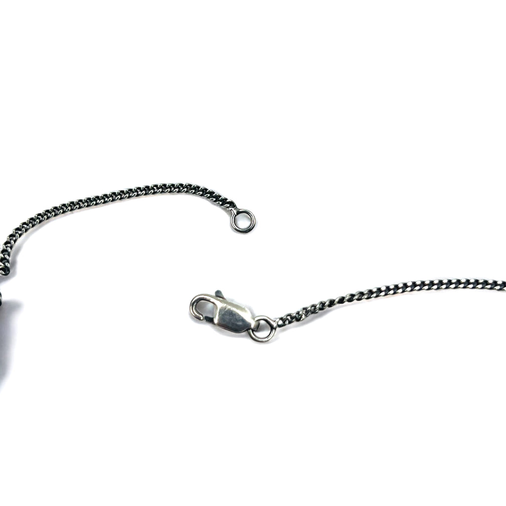 GUCCI Made in Italy Fancy Cross Necklace Choker Pendant Silver SV925 Cross