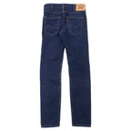 LEVIS VINTAGE CLOTHING (LVC) USA made 606 1969 model rigid denim pants size 28 blue cotton orange tab big E 42 TALON zip 30605-0050
