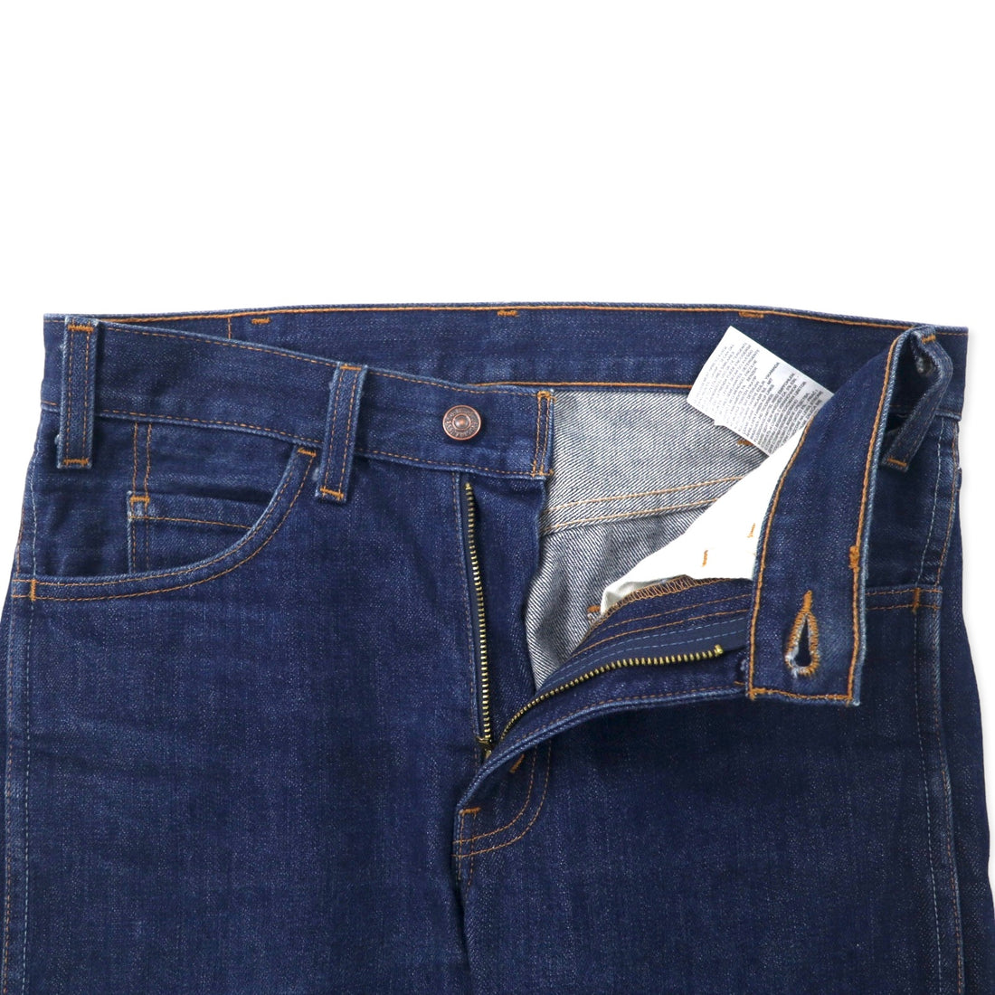 LEVIS VINTAGE CLOTHING (LVC) USA made 606 1969 model rigid denim pants size 28 blue cotton orange tab big E 42 TALON zip 30605-0050