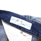 ANCELLM セルビッヂ テーパード デニムパンツ SELVEDGE TAPERED 5P DENIM PANTS L インディゴ ヴィンテージ加工 ANC-PT03-B