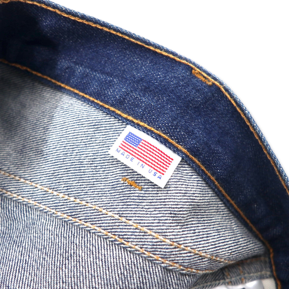 LEVIS VINTAGE CLOTHING (LVC) USA made 606 1969 model rigid denim pants size 28 blue cotton orange tab big E 42 TALON zip 30605-0050