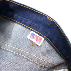 LEVIS VINTAGE CLOTHING (LVC) USA made 606 1969 model rigid denim pants size 28 blue cotton orange tab big E 42 TALON zip 30605-0050