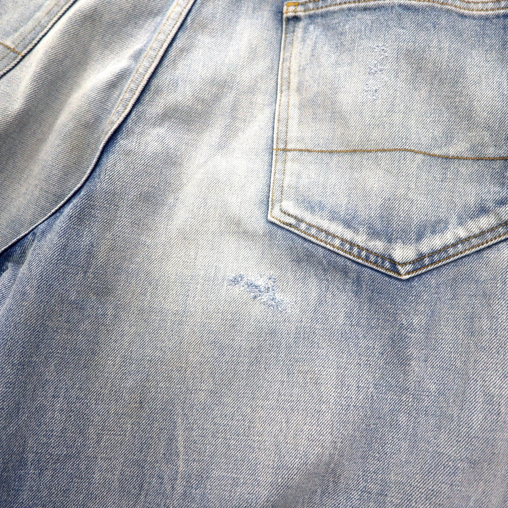 ANCELLM セルビッヂ テーパード デニムパンツ SELVEDGE TAPERED 5P DENIM PANTS L インディゴ ヴィンテージ加工 ANC-PT03-B