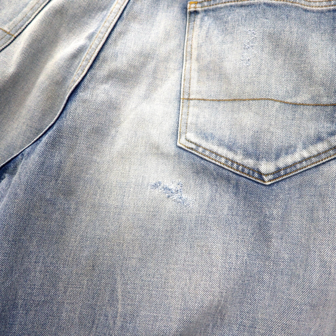 ANCELLM セルビッヂ テーパード デニムパンツ SELVEDGE TAPERED 5P DENIM PANTS L インディゴ ヴィンテージ加工 ANC-PT03-B