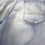 ANCELLM セルビッヂ テーパード デニムパンツ SELVEDGE TAPERED 5P DENIM PANTS L インディゴ ヴィンテージ加工 ANC-PT03-B