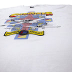 USA製 90年代 FRUIT OF THE LOOM プリント Tシャツ XXXL ホワイト コットン CHEROKEE 飛行機 BEST ビッグサイズ