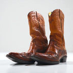 Botas Jaca カウボーイ ウエスタンブーツ 26cm カービングステッチ 刺繍 28005 メキシコ製
