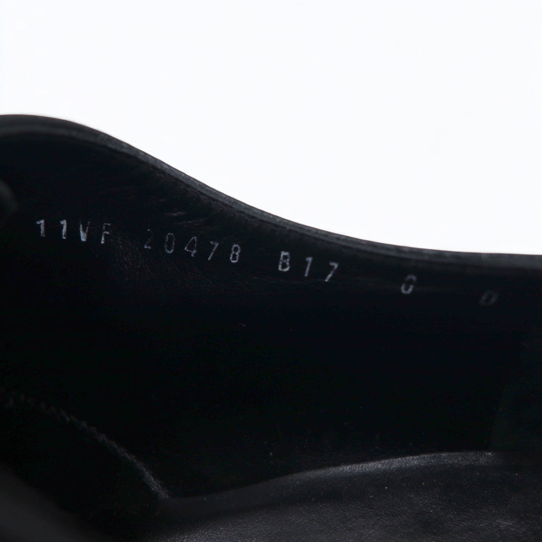 Salvatore Ferragamo Italian made plain toe dress shoes 26cm black grained leather 0478 B17