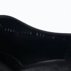 Salvatore Ferragamo Italian made plain toe dress shoes 26cm black grained leather 0478 B17