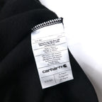 Carhartt full zip hoodie XL black fleece lining DELTA embroidery MIDWEIGHT HOODED ZIPFRONT SWEAT K122 Made in Mexico Unused item