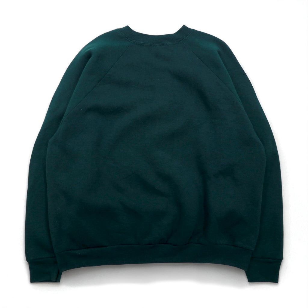 FRUIT OF THE LOOM ブランク スウェットシャツ XL グリーン 無地 コットン 裏起毛
