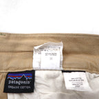 patagonia 90年代 雪無しタグ オーガニックコットン 2タック チノ ショートパンツ M ベージュ 57822