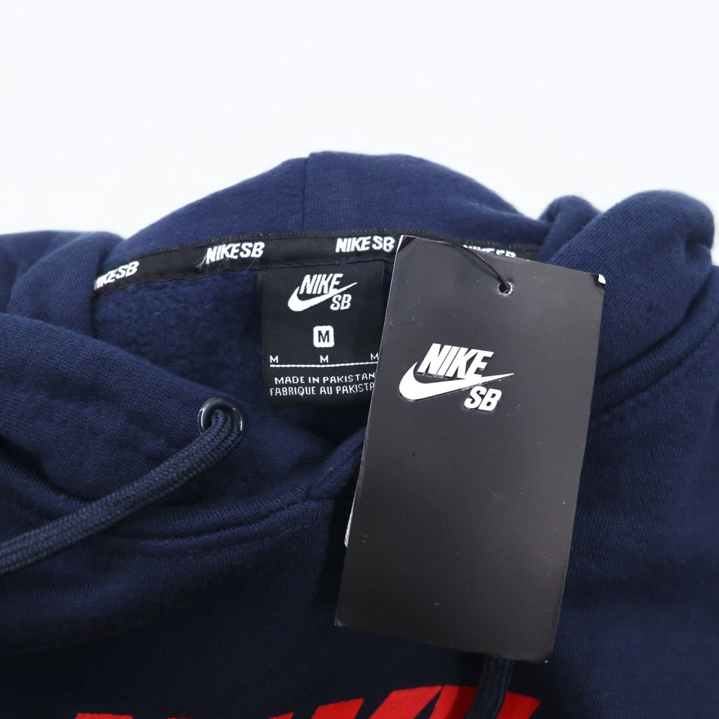 NIKE SB Icon Pullover Essential Hoodie M Navy Icon Hoody AJ9733-451 Made in Pakistan Unused