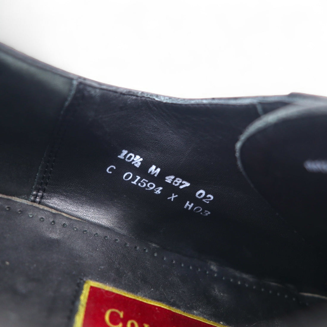 COLE HAAN Split Toe U-Tip Dress Shoes 28.5cm Black Leather Wingtip 01594