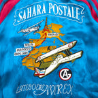 AVIREX Reversible Satin Sukajan Souvenir Jacket, Size L, Black/Blue, Rayon with Embroidery, 6112012