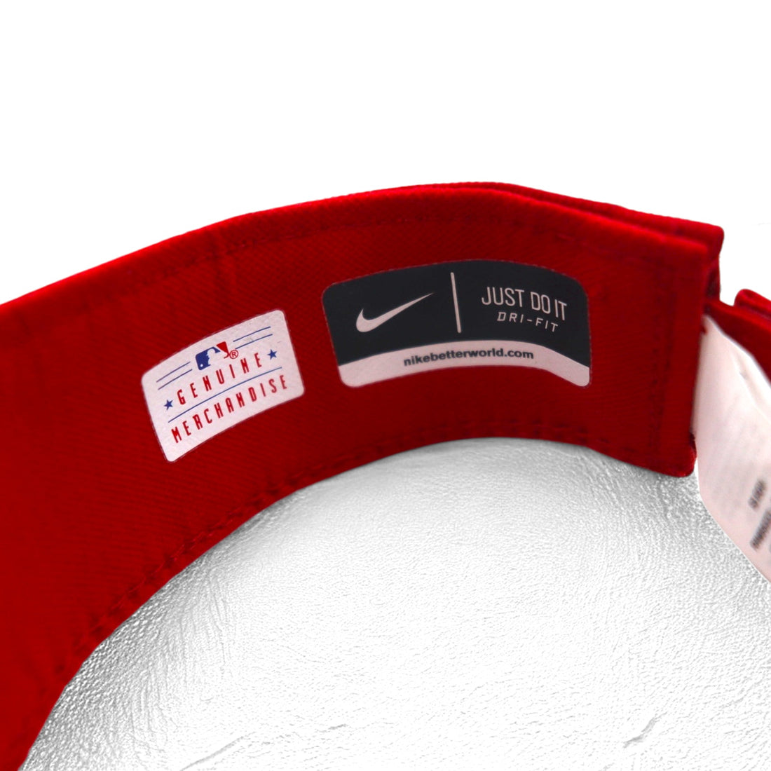 NIKE Dri-Fit Sun Visor Cap FREE Red MLB Los Angeles Angels Swoosh