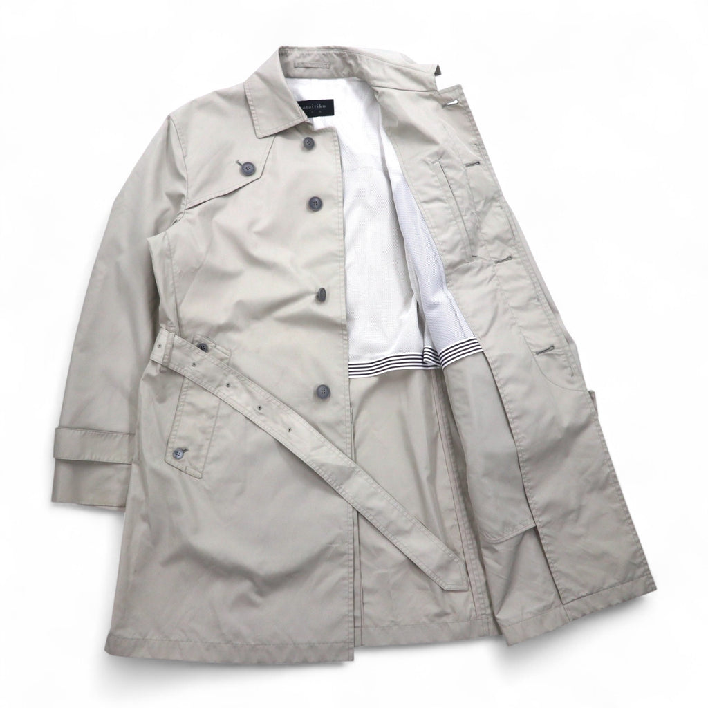 gotairiku Gotairiku Bal collar coat, trench coat, M, beige, polyester, with belt