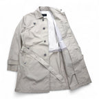 gotairiku Gotairiku Bal collar coat, trench coat, M, beige, polyester, with belt
