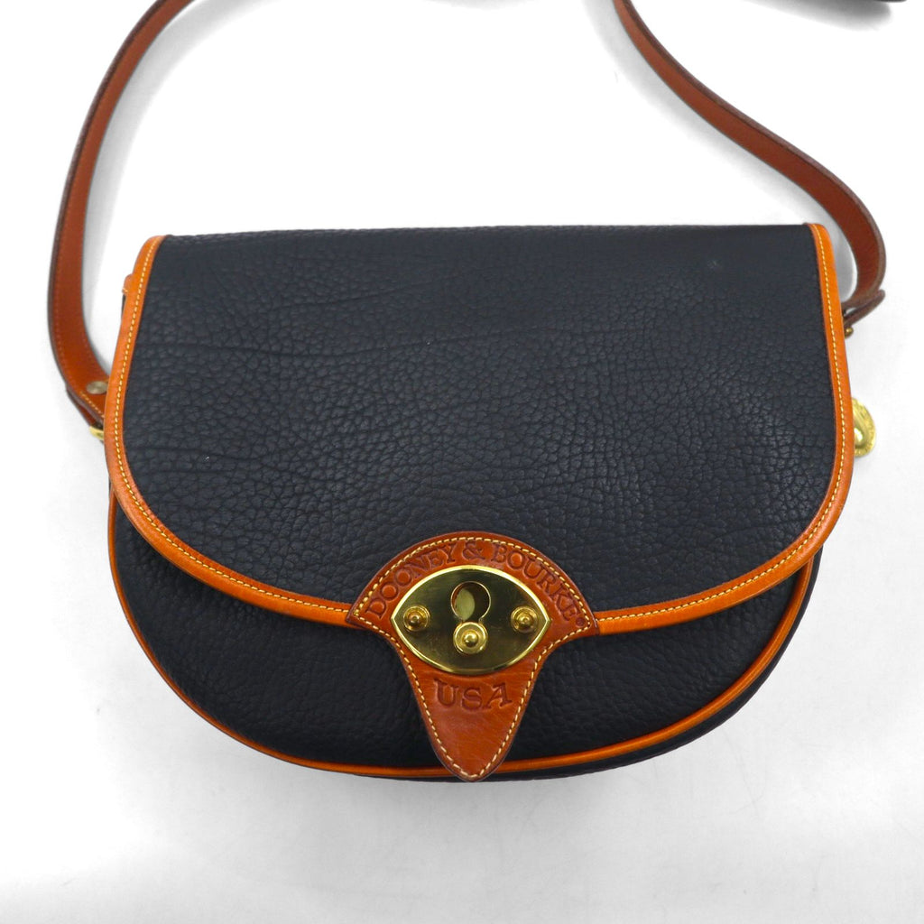 DOONEY & BOURKE USA製 ショルダーバッグ ネイビー レザー ALL WEATHER LEATHER シボ革