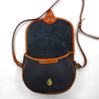 DOONEY & BOURKE USA製 ショルダーバッグ ネイビー レザー ALL WEATHER LEATHER シボ革
