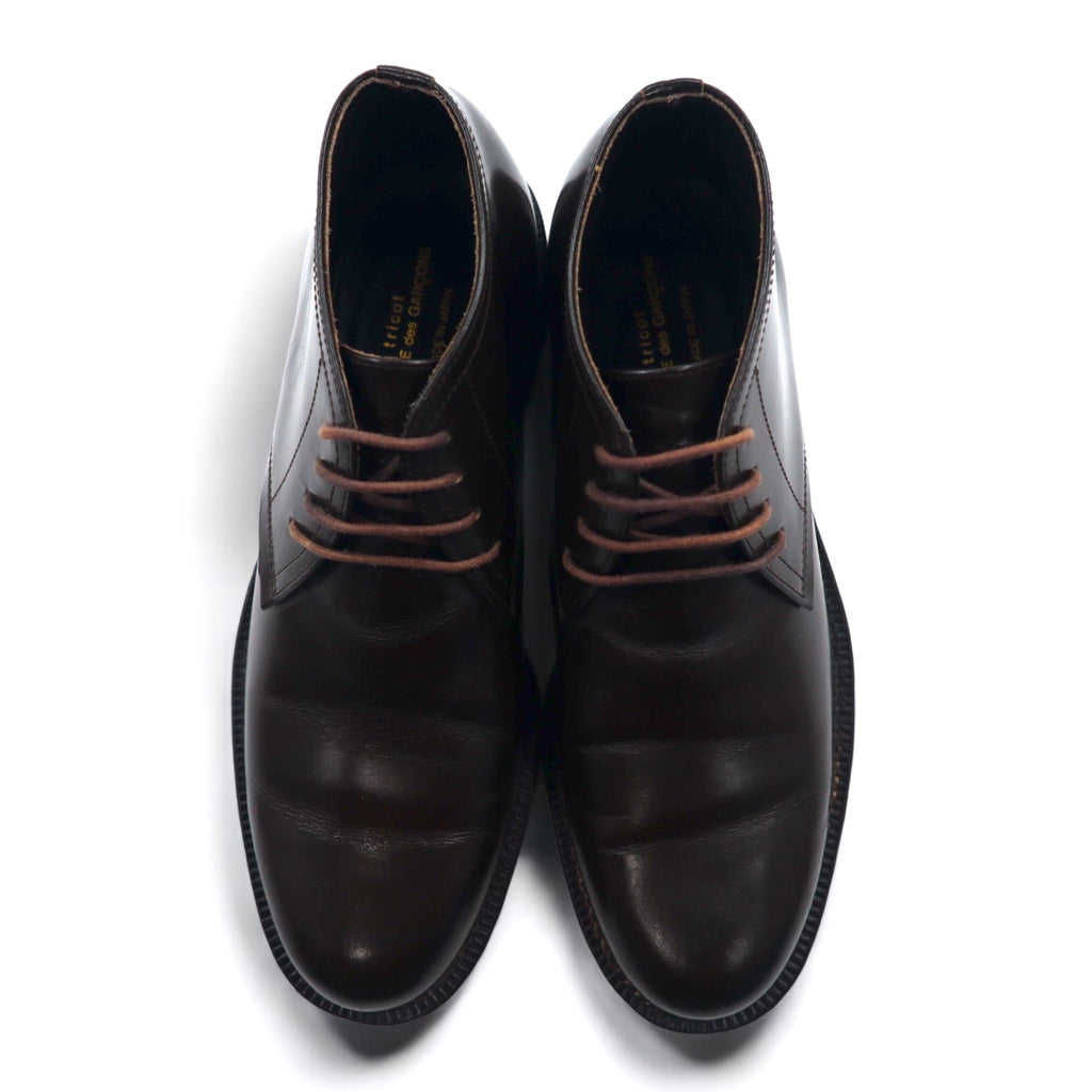 tricot COMME des GARCONS Chukka boots 23.5cm brown leather made in Japan