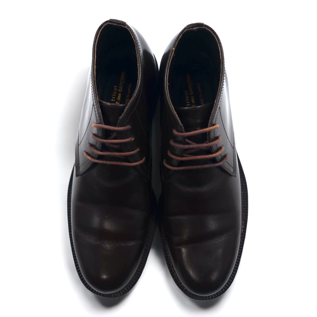 tricot COMME des GARCONS Chukka boots 23.5cm brown leather made in Japan