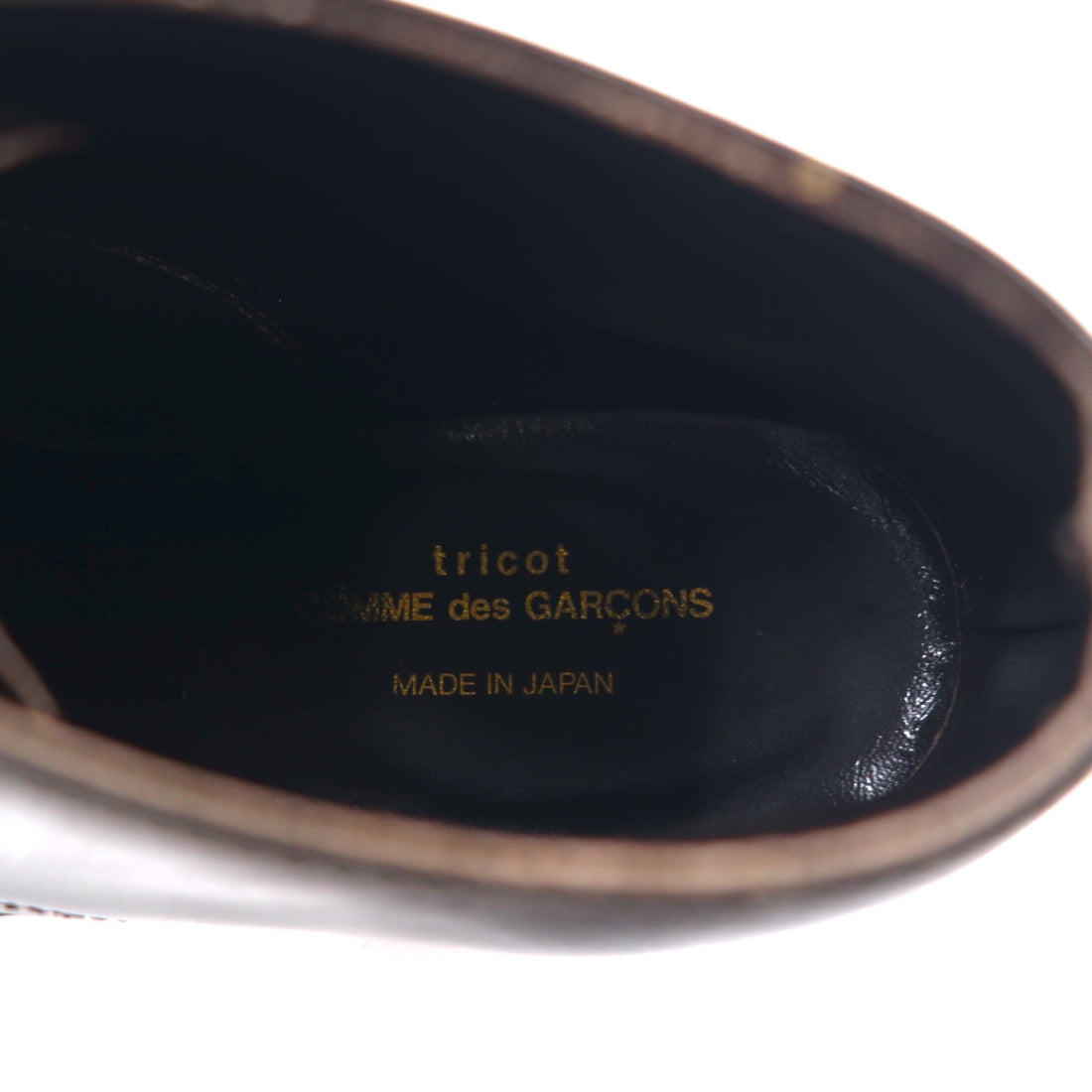tricot COMME des GARCONS Chukka boots 23.5cm brown leather made in Japan