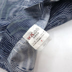 EMPORIO ARMANI All-over Print Dress Shirt, S, Navy, Cotton, Made in Tunisia